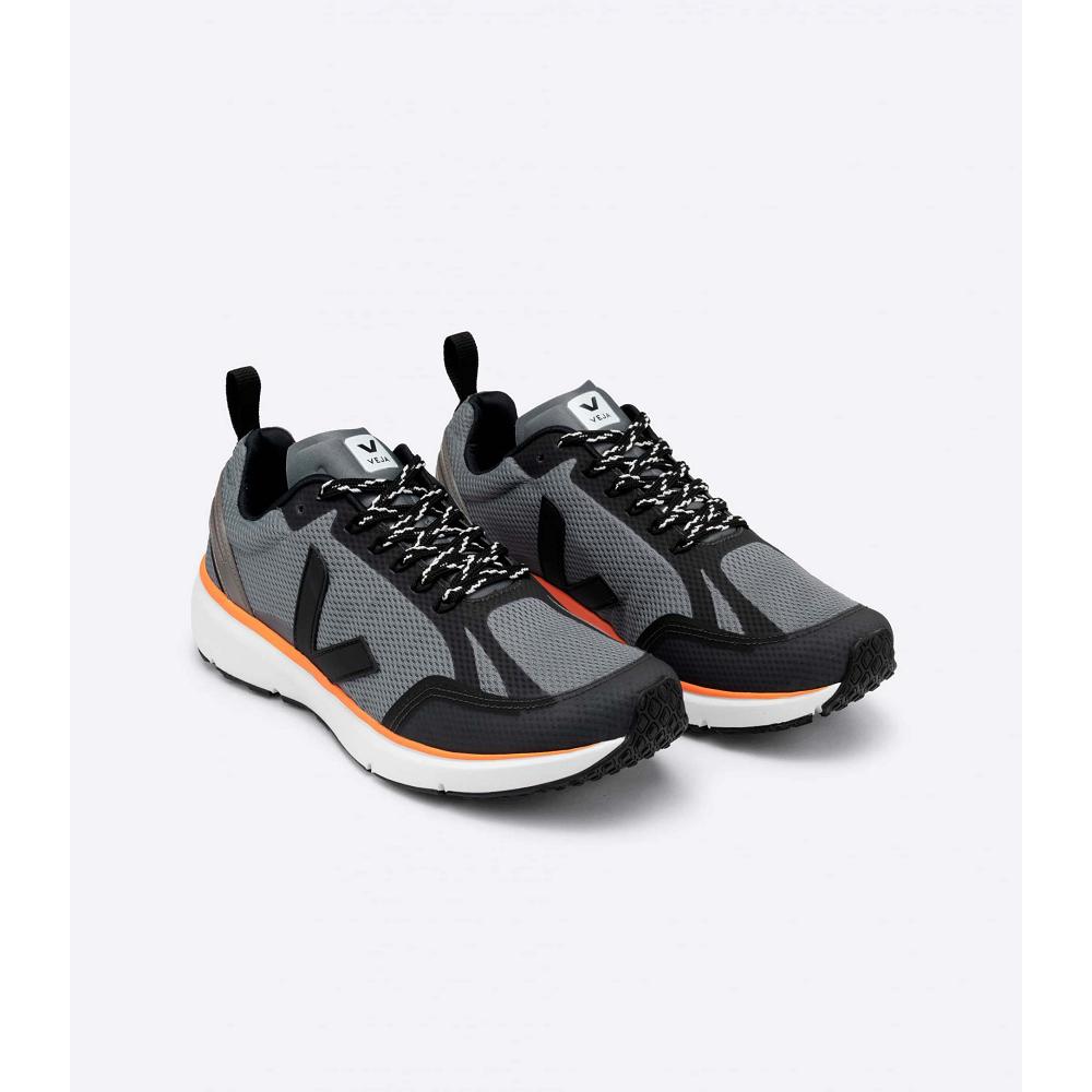 Black Men's Veja CONDOR 2 ALVEOMESH CONCRETE Running Shoes | AU 128GSO